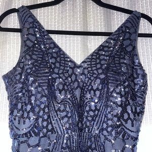 Stunning sequin/mesh gown